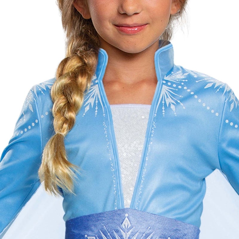 Disney Frozen Elsa Costume (M, 7-8 years, Light Blue) - Image 2